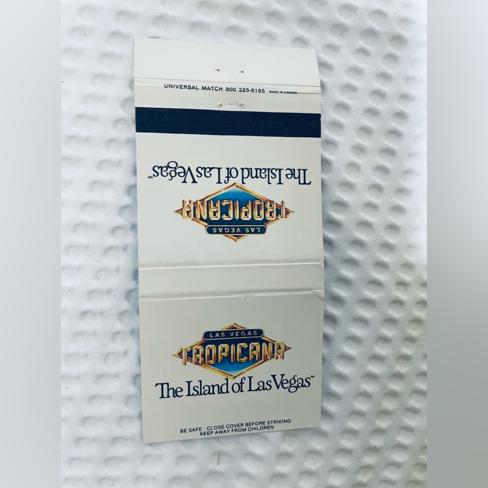 matchbook Tropicana casino hotel Folies Bergere Las Vegas  matchbox